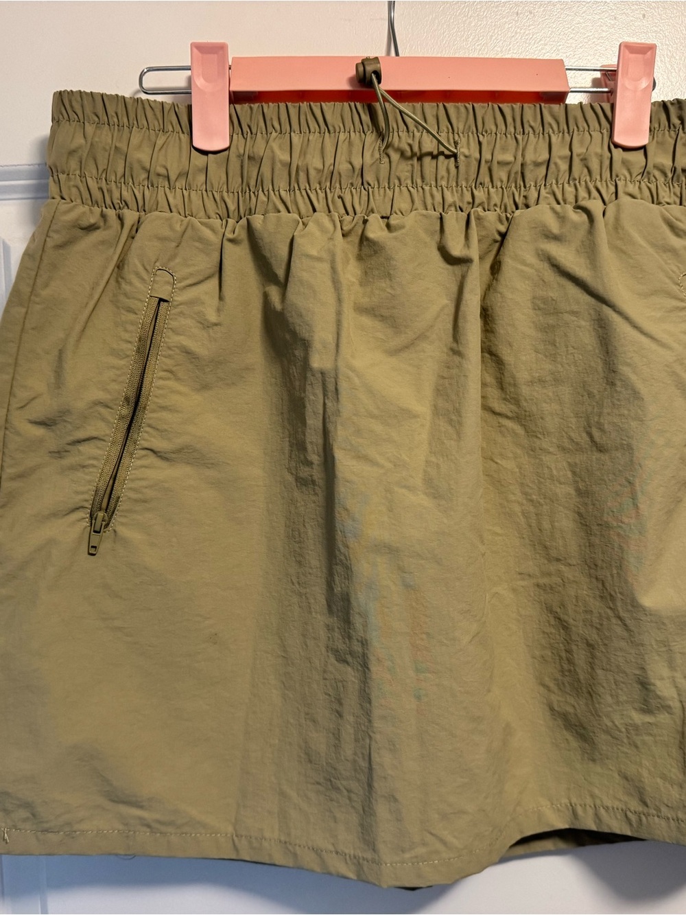 Born Outdoor Tan Athletic Skorts with Zip Pocket